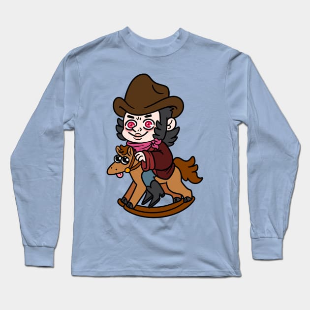 Cowboy Creep Long Sleeve T-Shirt by Get A Klu Comics